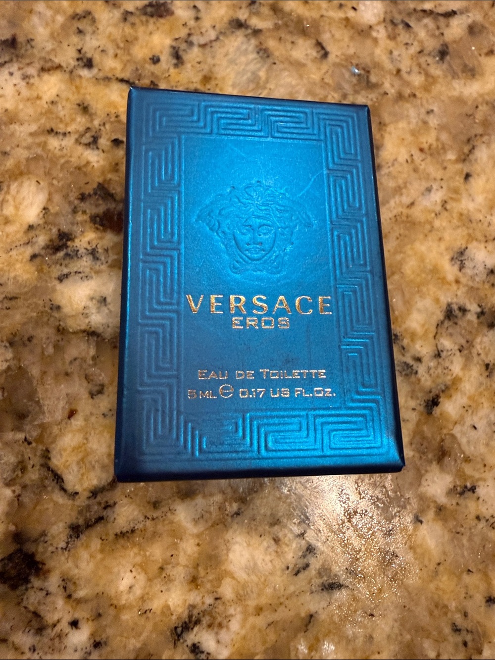 Versace Eros Mini in Metallic Blue Box